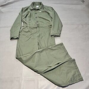 Lee Workwear Jumpsuit Men Sage Olive Cotton Mechanic Coverall Overall-M-3222